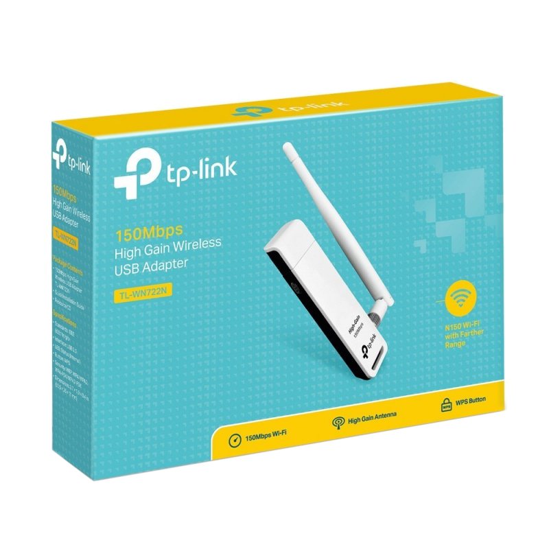 Infortisa Image 1 - TP-LINK TL-WN722N Tarjeta Red WiFi N150 USB