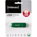 Infortisa Image 1 - Intenso 3502460 Lápiz USB 2.0 Rainbow 8GB Verde