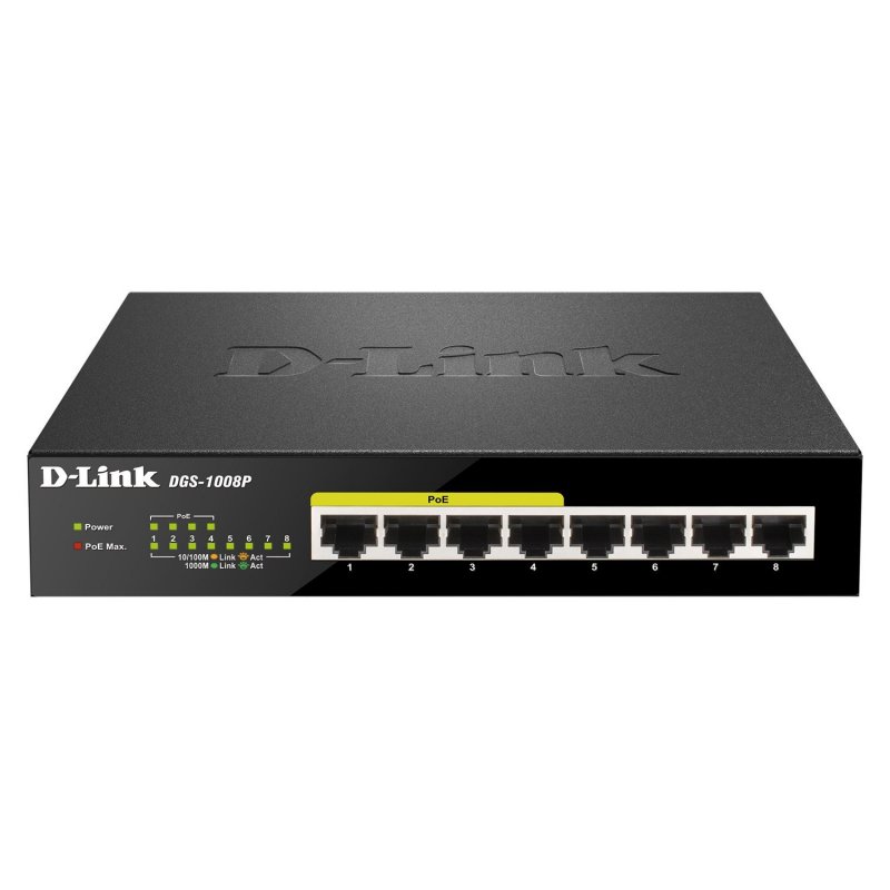 Infortisa Image 2 - D-Link DGS-1008P Switch 8xGB 4xPoE