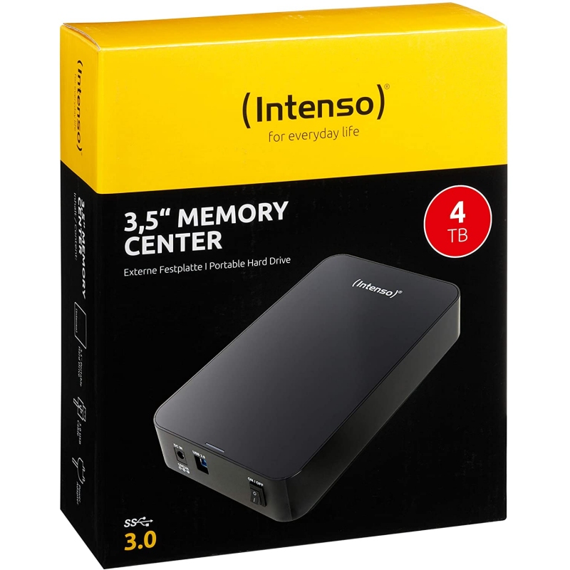 Infortisa Image 1 - Intenso HDD Externo 6031512 4TB 3.5" USB 3.0 Negro