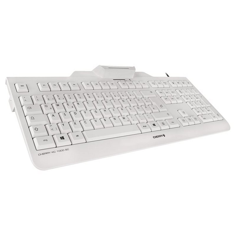 Infortisa Image 1 - Cherry Teclado+Lector Chip Integrado (DNIe) Blanco