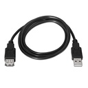 Infortisa Image 1 - Nanocable Cable USB 2.0 Tipo-A M/H P Negro 1,8 m