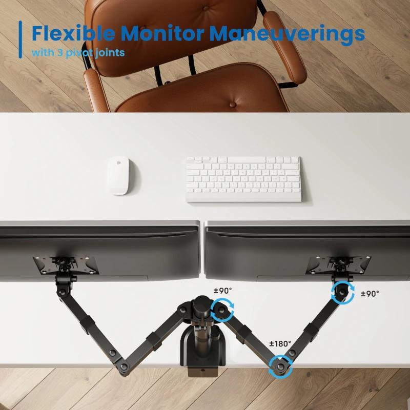 Infortisa Image 3 - EWENT EW1512 Soporte mesa 2 monitor 13-32"