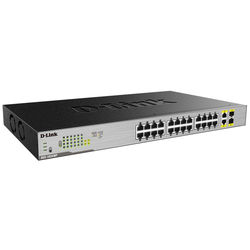 Infortisa Image 1 - D-Link DGS-1026MP Switch 24xGB PoE+ 2xSFP