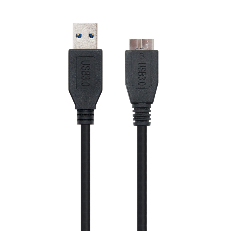 Infortisa Image 1 - Nanocable Cable USB 3.0 Tipo A/macho-MicroUsb/B 1m