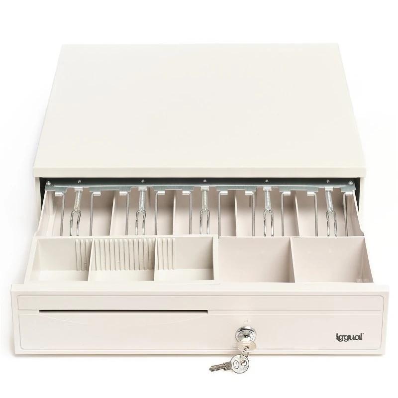 Infortisa Image 3 - iggual Cajón portamonedas IRON-30W 42cm 5+5 blanco