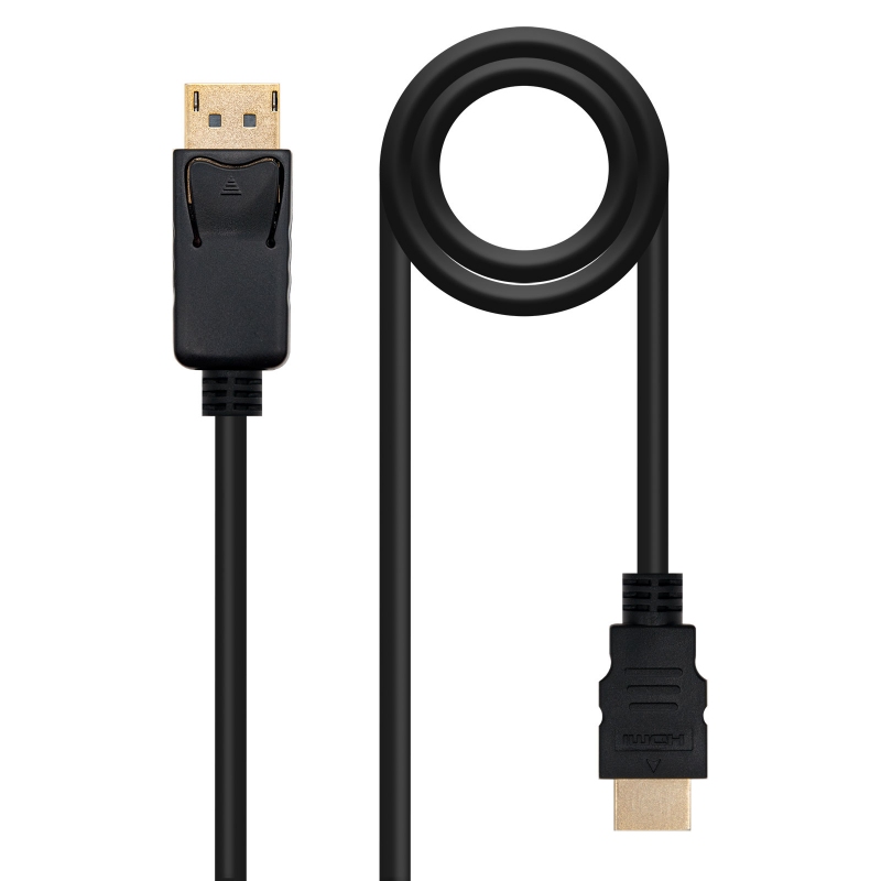 Infortisa Image 1 - Nanocable Cable Conversor DP a HDMI 3 M Negro