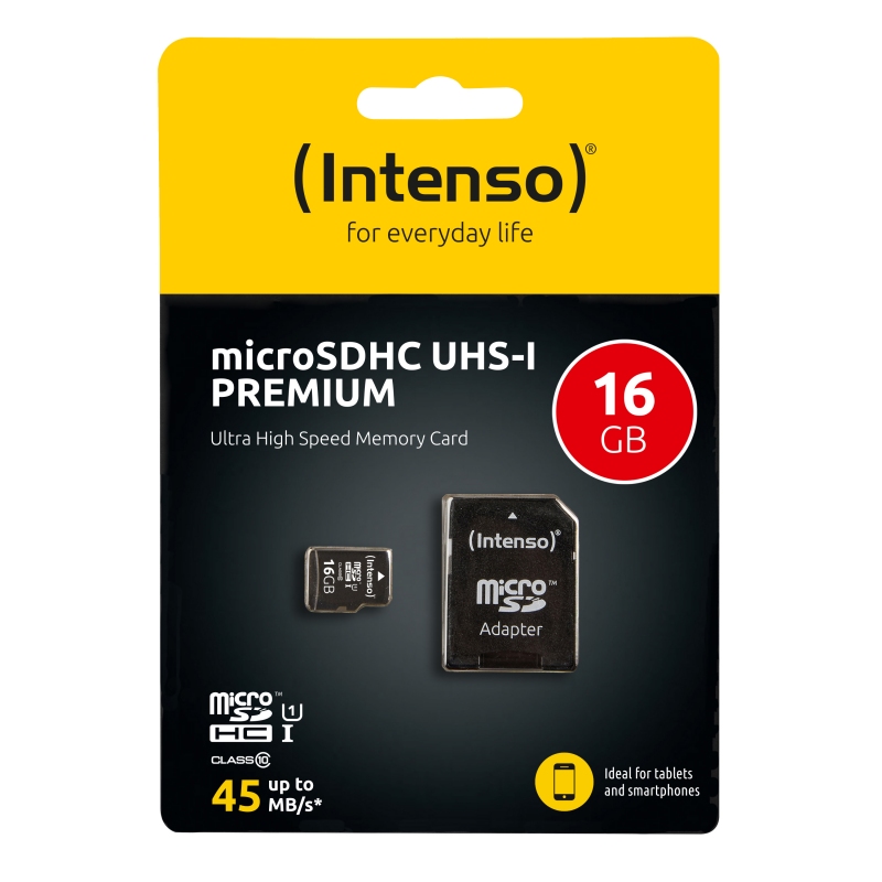 Infortisa Image 1 - Intenso 3423470 Micro SD UHS-I Premium 16GB c/adap