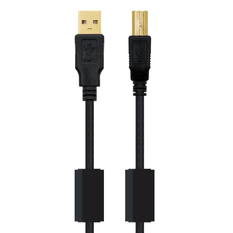 Infortisa Image 1 - Nanocable Cable USB 2.0 Impresora Ferrita  2.0 M