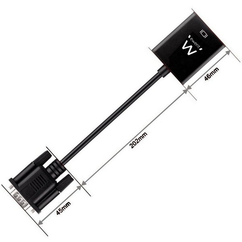 Infortisa Image 1 - EWENT EW9866 Adaptador Vga/Hdmi con Audio