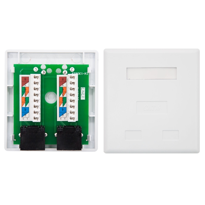 Infortisa Image 3 - Nanocable Roseta Superficie CAT.6 UTP 2Tomas Blanc
