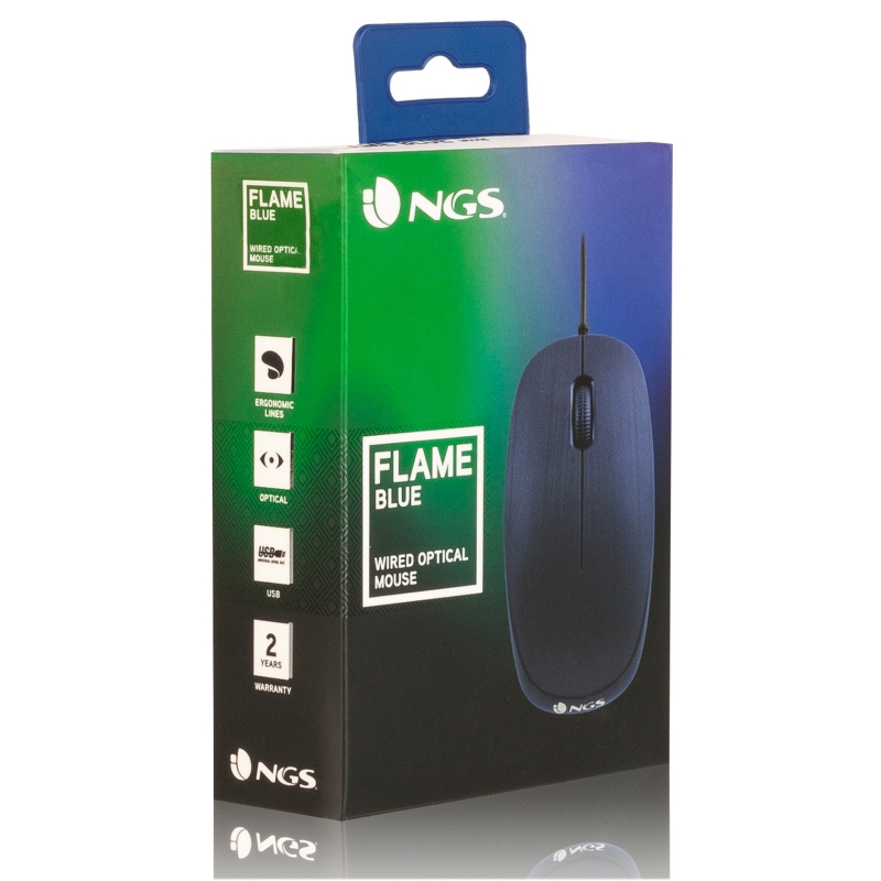 Infortisa Image 2 - NGS Raton óptico blueflame 1000 Dpi Azul