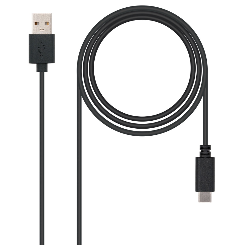 Infortisa Image 1 - Nanocable Cable USB 2.0 3A Tipo USB-C/M-A/M 2 M