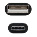 Infortisa Image 2 - Nanocable Cable USB 2.0 3A Tipo USB-C/M-A/M 2 M