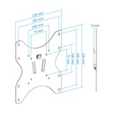 Infortisa Image 3 - Tooq LP1242F-B Soporte Pared Fijo 23-42" Negro