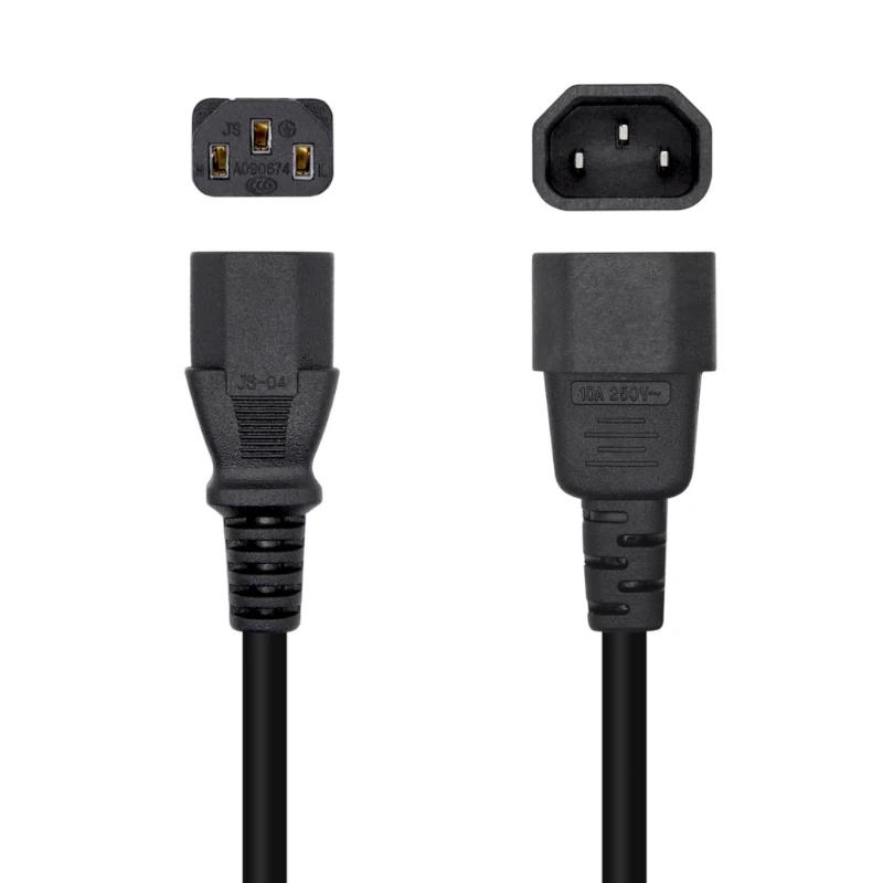 Infortisa Image 1 - Aisens Cable alimentación C13/H-C14/M negro 1.5m