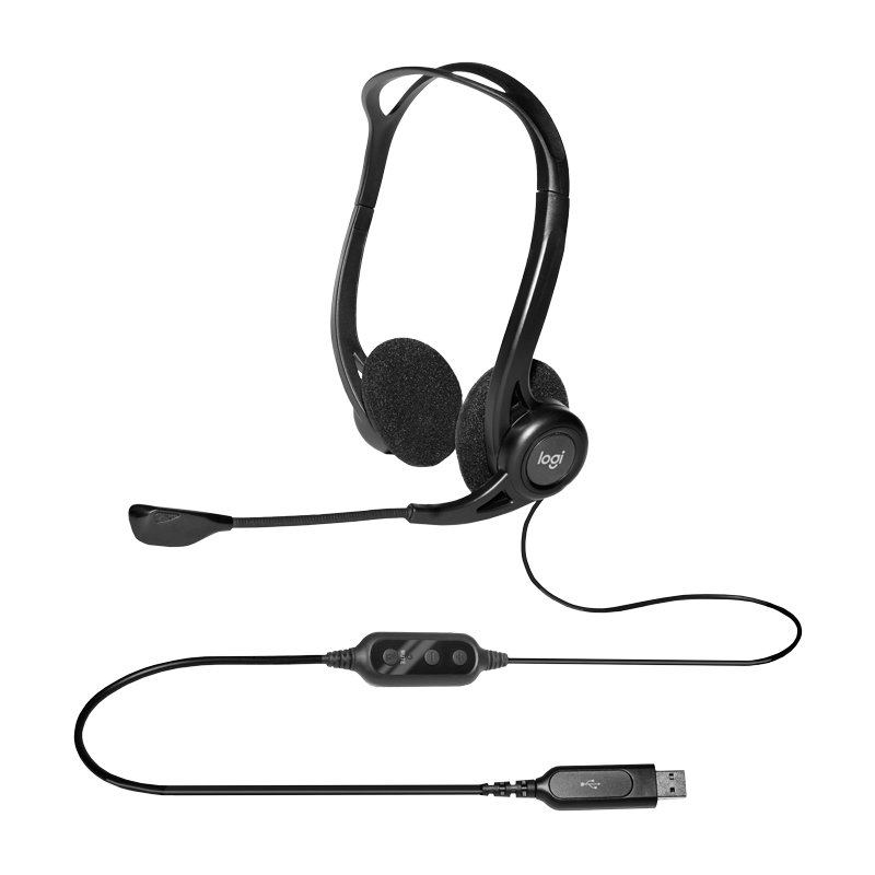 Infortisa Image 1 - Logitech PC960M Auricular USB Suspension Ruido