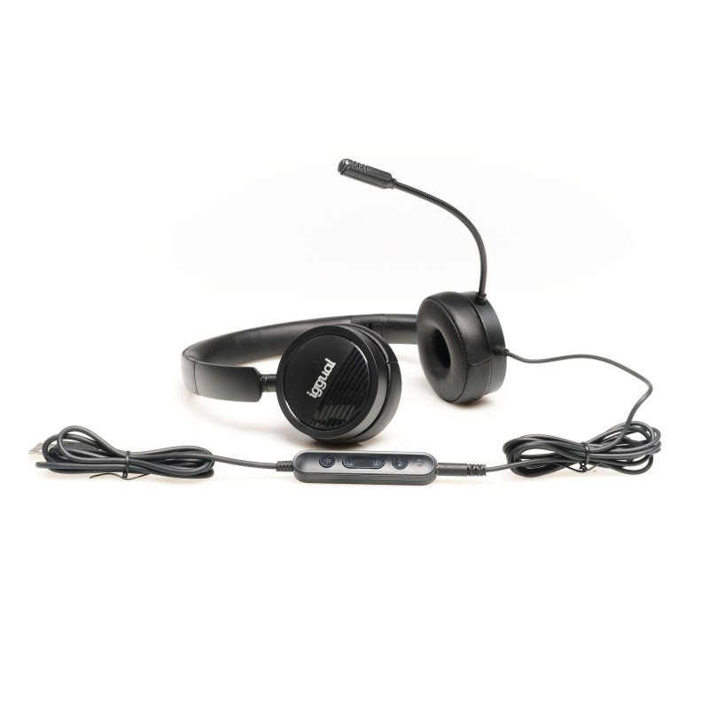 Infortisa Image 2 - iggual Auriculares con micro Dual Tech USB/3,5 mm