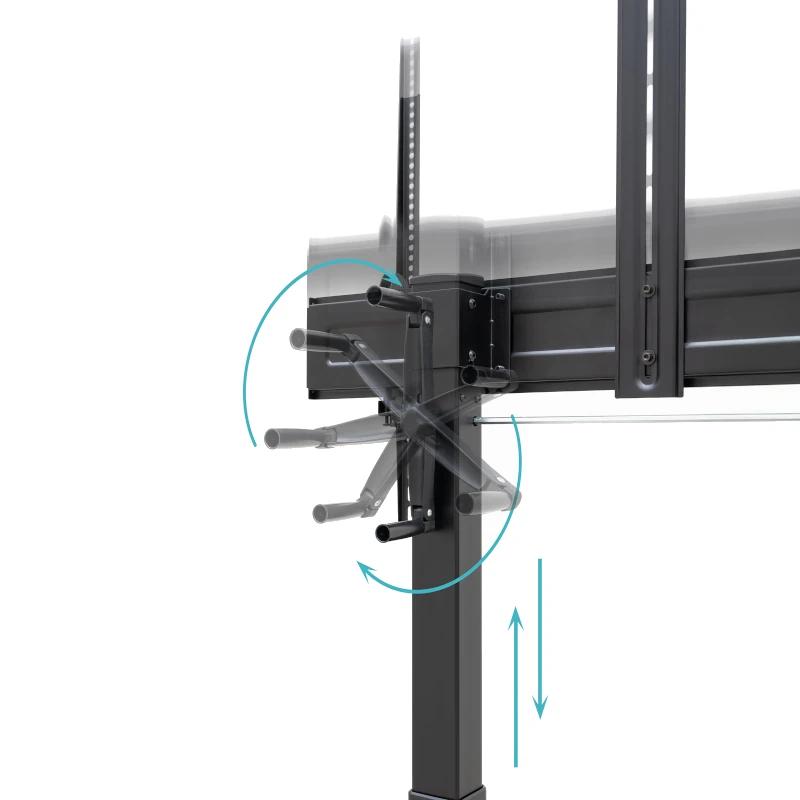 Infortisa Image 2 - Tooq FS20406HM-B Soporte ruedas Aquiles 60-100"