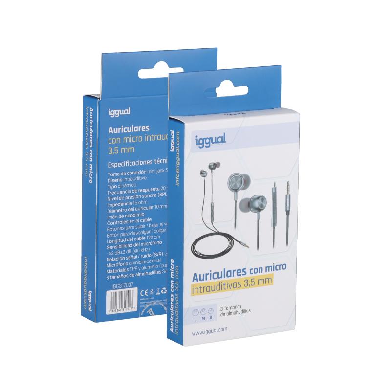 Infortisa Image 7 - iggual Auriculares con micro intrauditivos Jack3,5