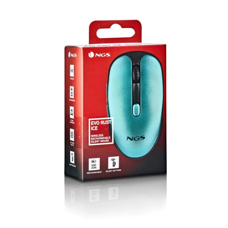 Infortisa Image 3 - NGS Raton Inalambrico Recargable Silencioso Hielo