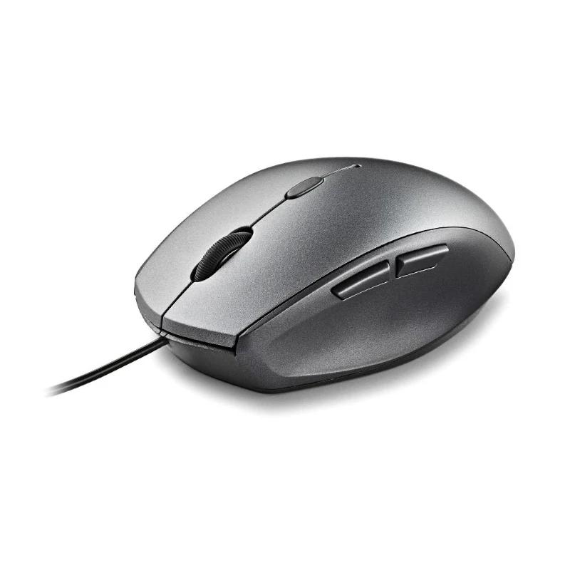 Infortisa Image 1 - NGS WIRED ERGO SILENT MOUSE + USB TYPE C ADAP GRAY