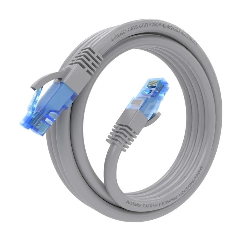 Infortisa Image 2 - Aisens Cable RJ45 Cat.6 UTP AWG26 CCA Gris 3.0M