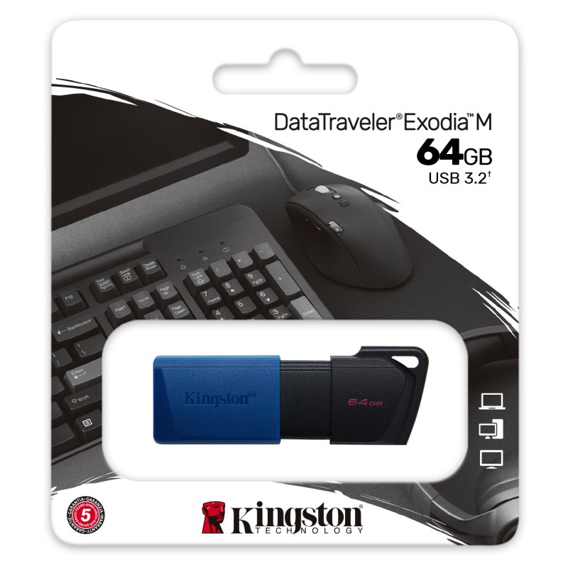 Infortisa Image 2 - Kingston DataTraveler DTXM 64GB USB 3.2 Gen1 Azul