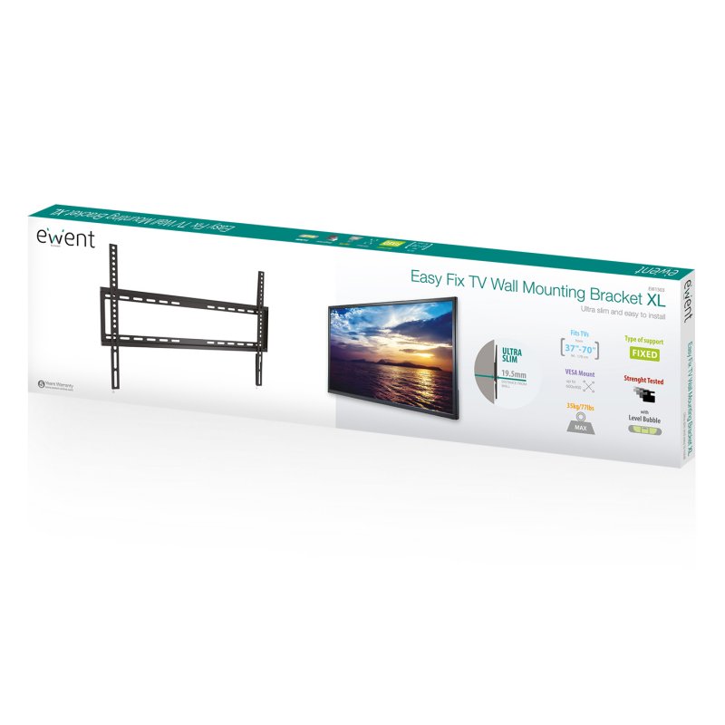 Infortisa Image 2 - EWENT EW1503 soporte TV pared Bracket XL, 37 - 70"
