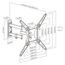 Infortisa Image 2 - EWENT EW1525 Soporte pared TV ext 3 pivot 23-55"