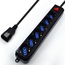 Infortisa Image 1 - Ewent Ew3925 Regleta de 6 tomas con proteccion