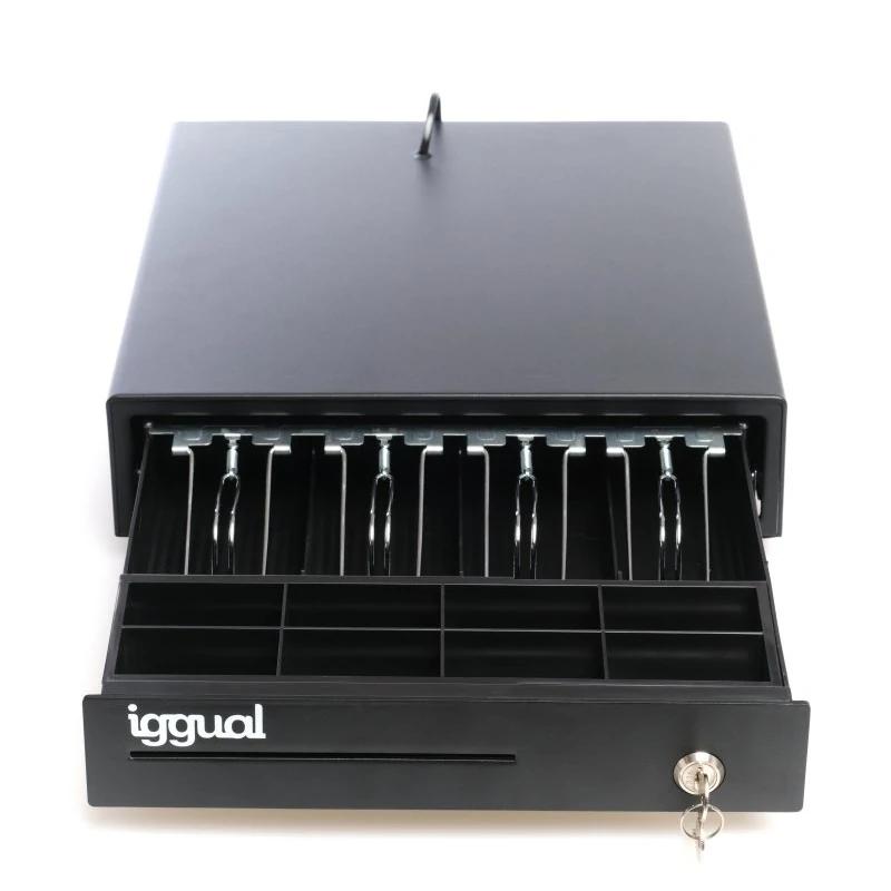 Infortisa Image 3 - iggual Cajón Portamonedas IRON-15 37cm 4+8 negro
