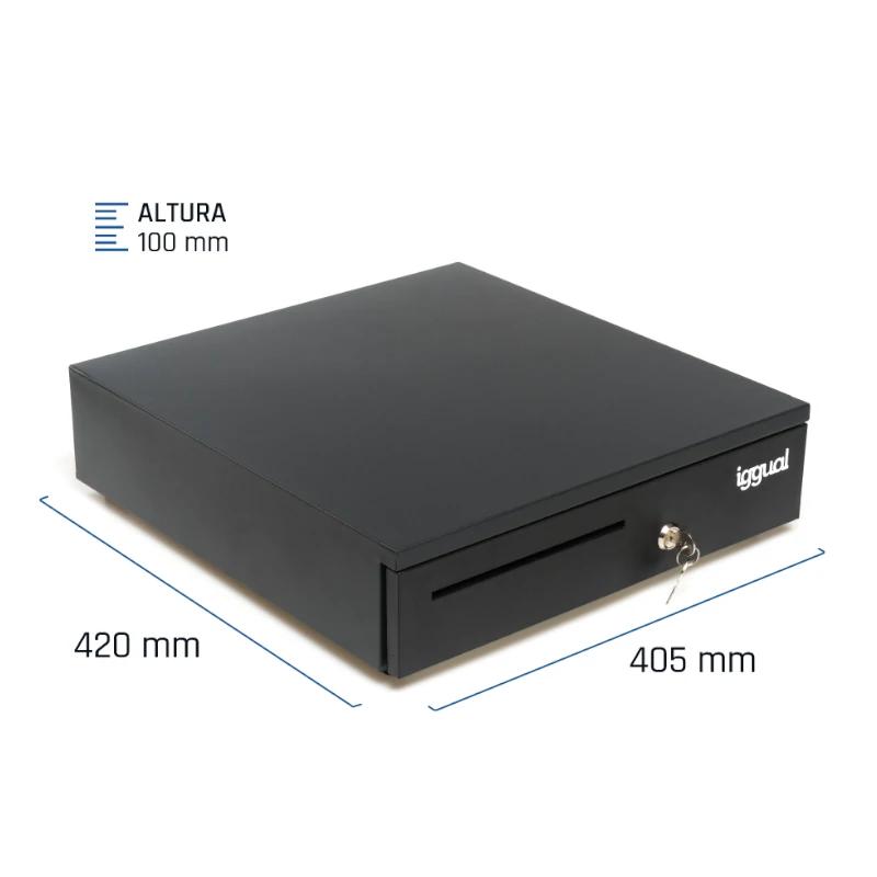 Infortisa Image 1 - iggual Cajón Portamonedas IRON-35 42cm 5+6 negro