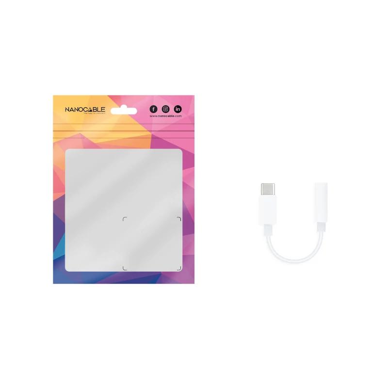 Infortisa Image 2 - Nanocable Adaptador Audio USB-C-M a Jack-H, Blanco