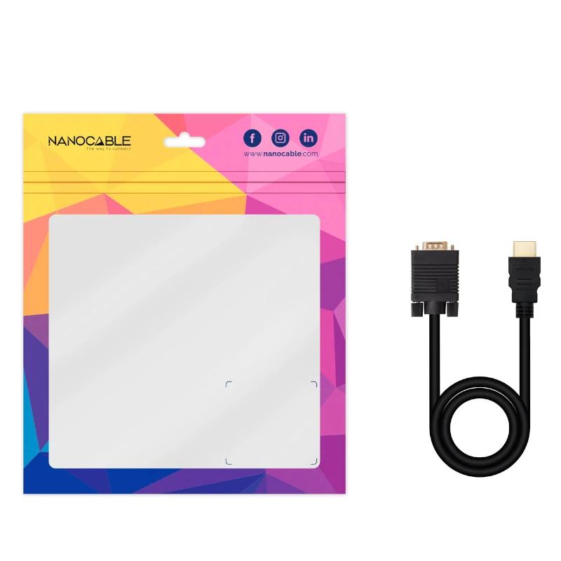 Infortisa Image 1 - Nanocable Conversor HDMI a VGA M-M, 1.8 m Negro