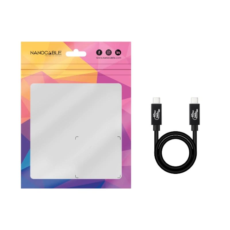 Infortisa Image 1 - Nanocable Cable USB4 Gen3x2 40Gbps 240W USB-C 1M