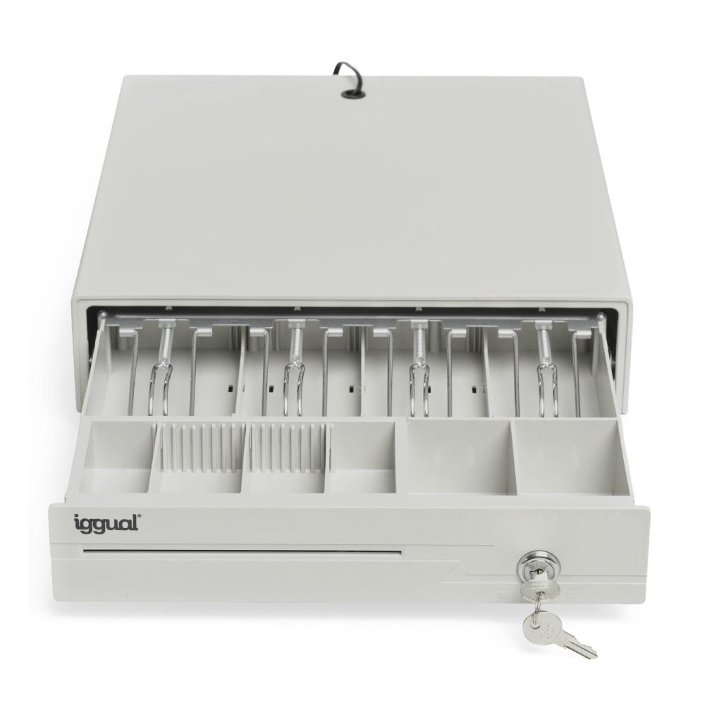 Infortisa Image 1 - iggual Cajón portamonedas IRON-10W 38cm 4+6 blanco