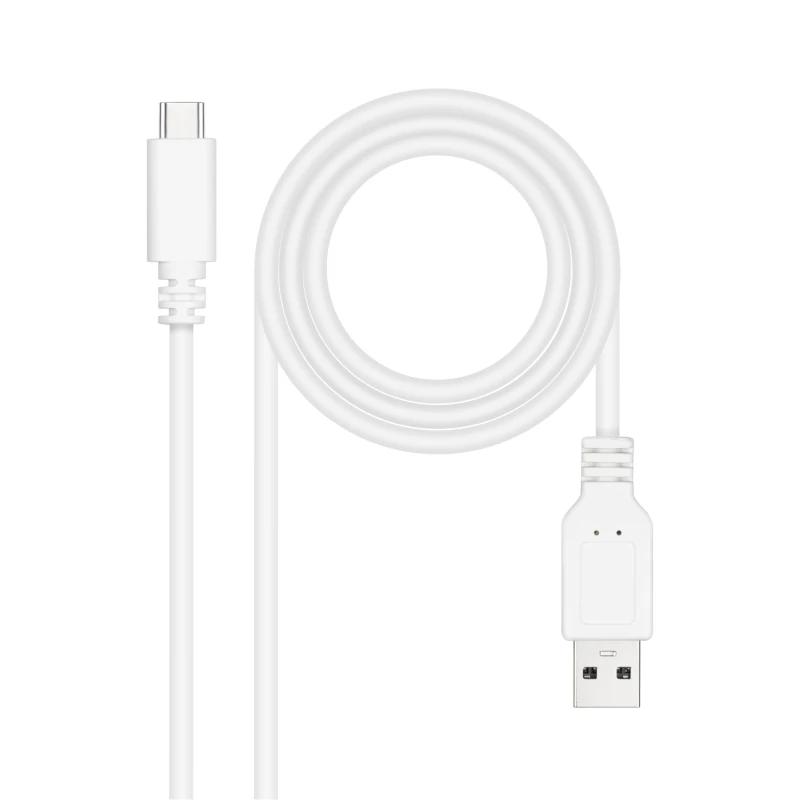 Infortisa Image 1 - Nanocable Cable USB 2.0 3A USB-C-M/M 1M Blanco