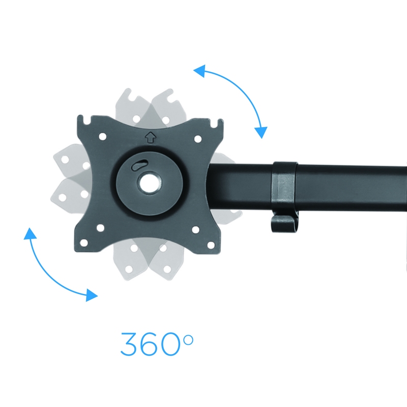 Infortisa Image 3 - Tooq DB1327TN-B Soporte Monitor Mesa 3Brazos 13-27
