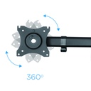 Infortisa Image 3 - Tooq DB1327TN-B Soporte Monitor Mesa 3Brazos 13-27