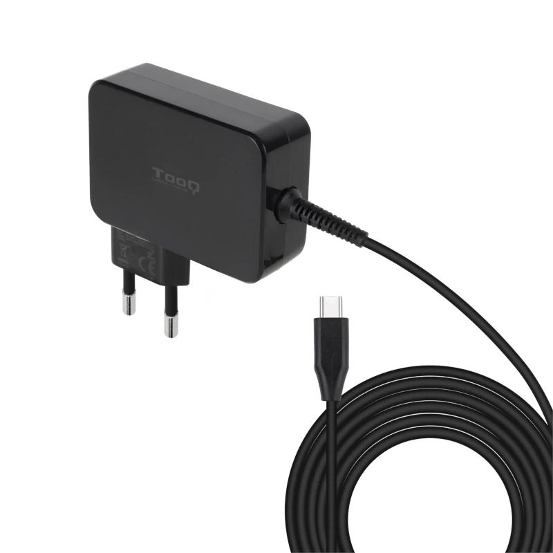 Infortisa Image 2 - Tooq Cargador portátil GAN USB-C PD 100W Negro