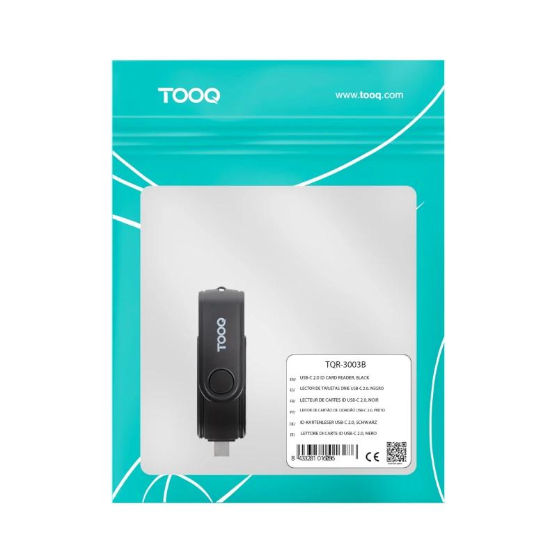 Infortisa Image 1 - Tooq TQR-3003B Lector USB-C 2.0+USB-A 3.0 SD/TF