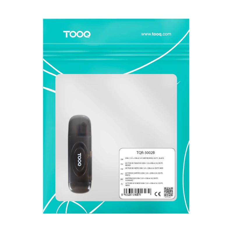 Infortisa Image 1 - Tooq TQR-3002B Lector tarjetas USB3.0 SD/TF Negro