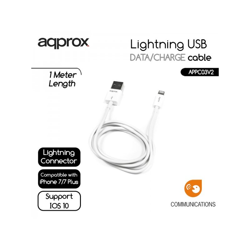 Infortisa Image 1 - approx APPC03V2 Cable de datos/carga LIGHTNING/USB