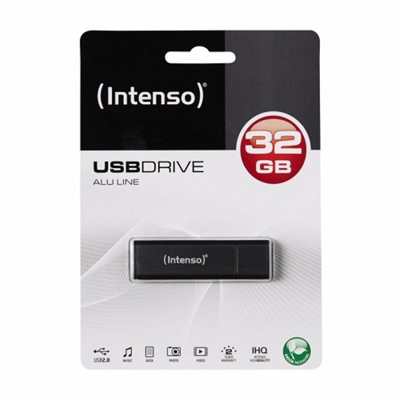 Infortisa Image 2 - Intenso 3521481 Lápiz USB 2.0 Alu 32GB Antracita