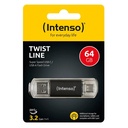 Infortisa Image 1 - Intenso Twist Line Lápiz USB 3.2 A+C 256Gb