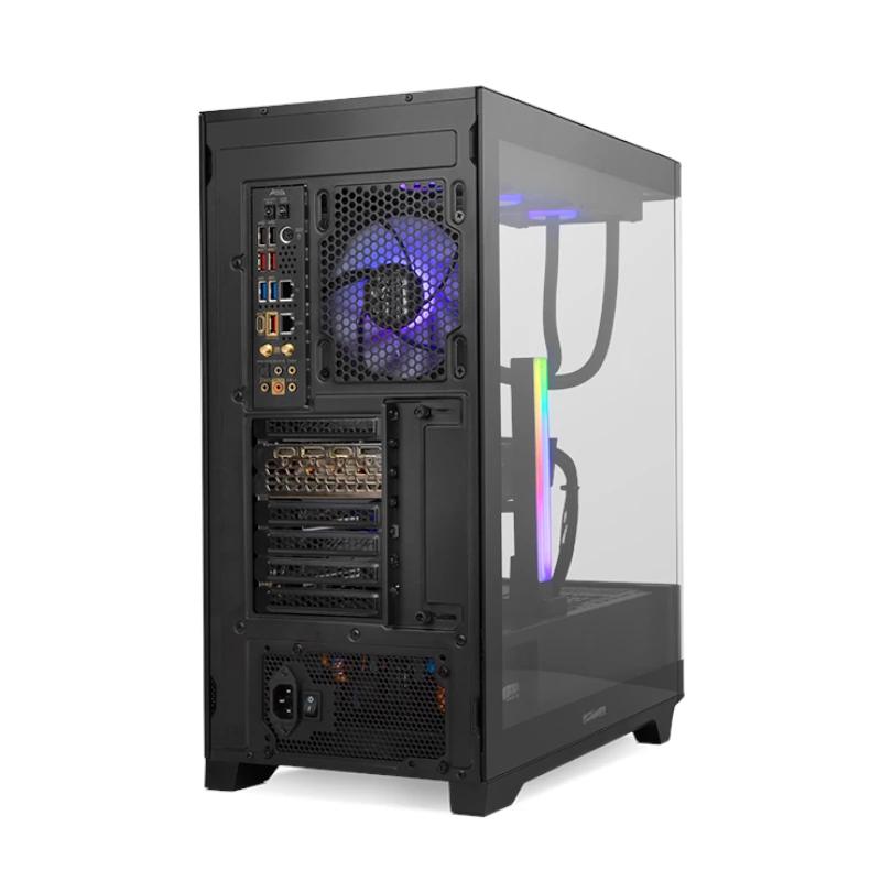 Infortisa Image 2 - NOX Semitorre HUMMER ETHER Cristal Curvo Negro