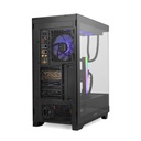 Infortisa Image 2 - NOX Semitorre HUMMER ETHER Cristal Curvo Negro