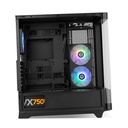 Infortisa Image 3 - NOX Semitorre HUMMER ETHER Cristal Curvo Negro