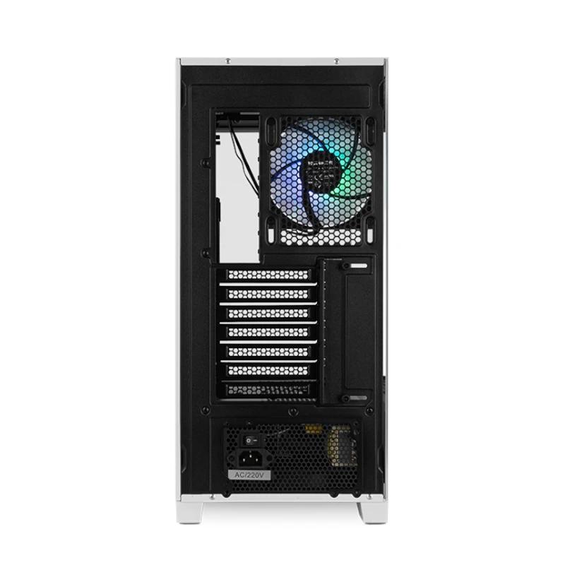 Infortisa Image 2 - NOX Semitorre HUMMER ETHER Cristal Curvo Negro&Bla